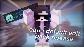 aqua default edit minecraft pack showcase 1.8.9 pvp bedwars papiashley solo commentary papiashley ;o