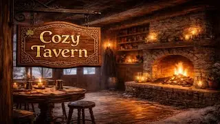 Snowy Evening in a Cozy Irish Tavern ❄️🔥 | Relaxing Celtic Instrumental Music