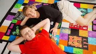 Mother and Son Bond Over a Minecraft Quilt