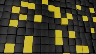 Yellow & Black Box Wall | Motion Background | Live Wallpaper | Screensaver