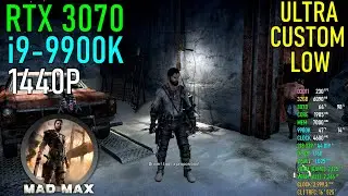 Mad Max: RTX 3070 | i9-9900K | 1440P