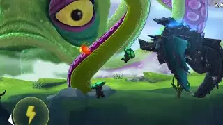 I used GEOGANTIS to defeat OCTONI....| Hungry dragon