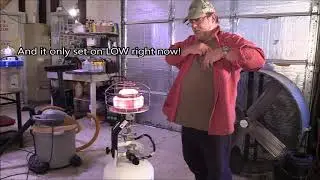 Unboxing and setting up a Mr Heater MH540T in the barn