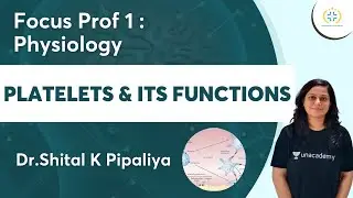 Platelets & its functions | Focus Prof1 Physiology | Unacademy Future Doctors| Dr Shital