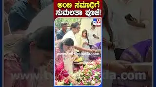 ಅಂಬಿ ಸಮಾಧಿಗೆ ಸುಮಲತಾ ಪೂಜೆ! |#AmbarishBirthday #TV9S