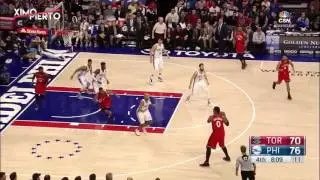 Two blocks Dario &Scaron;arić vs Toronto Raptors