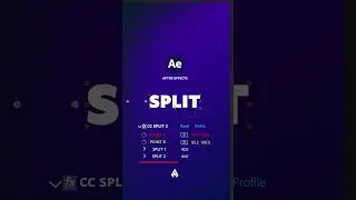 CC Split 2 Effects im Adobe After Effects