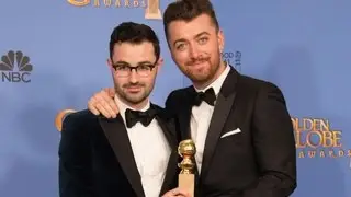 Sam Smith & Jimmy Napes - Pressroom - Golden Globes 2016