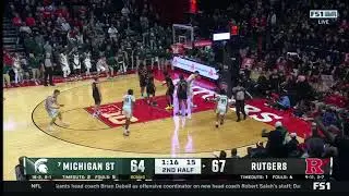 Jeremy Fears Jr. SCOOP, SCORE AND-1 at Rutgers | Michigan State Basketball