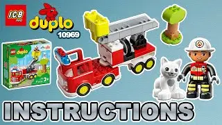 LEGO DUPLO Fire Truck 10969 &ndash; 4K Build Instructions Slideshow