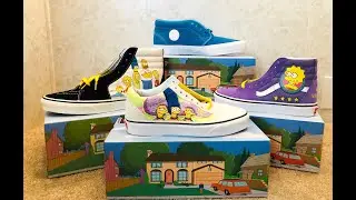 Vans x Simpsons Shoe Collab 2020 - 4 SHOE HAUL! Quick Review & Unboxing.
