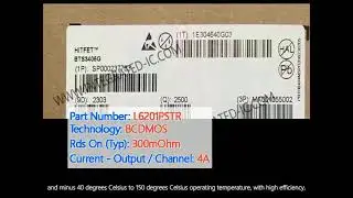 L6201PSTR Integrated Circuit Chip DMOS Full Bridge Driver 4A Brushed DC Motor Drivers