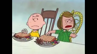 Peppermint Patty Being Rude To Charlie Brown During Thanksgiving and asks Marcie to apologize