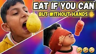 New challenge!!! Eat if you can but without hands 🤣🤣🤣#funny #challenge 