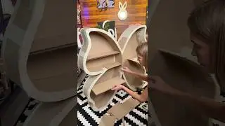 Making a 🦋BUTTERFLY Shelf for my room DIY #diycrafts #diy #tutorial #diyprojects