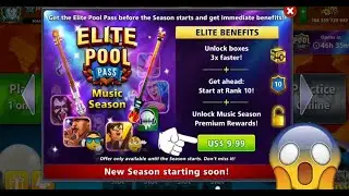 8 ball pool Music Season Pool Pass Max Level