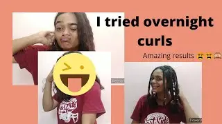 I tried overnight curls || Amazing result 😵😵 || Anushree Poojari ❤️