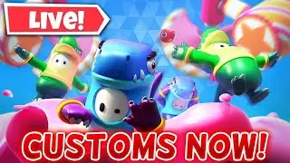 🔴 FALL GUYS CUSTOM GAMES LIVE! (GIVEAWAY AT 3K SUBS)