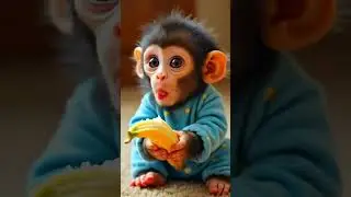 &iexcl;&Ntilde;am &ntilde;am! El monito no puede parar de comer bananas 🍌