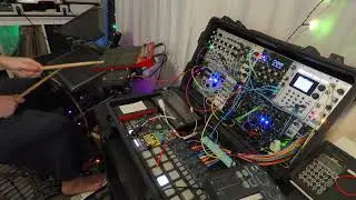 TYPHON (long loop) on bitbox micro, with Nord drum 3p, and my modular 