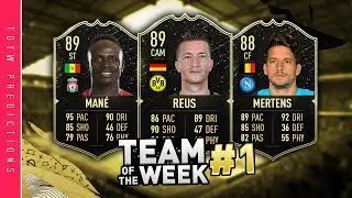 TOTW 1 Predictions FIFA 20 | IF SON, IF MANE, IF REUS & MORE? | FIFA 20 TOTW 1 Prediction