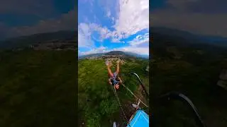 55 foot canyon swing! @insta360 #shorts