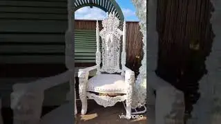 Throne Chairs for wedding top table - event prop hire. Bedfordshire, Hertfordshire.