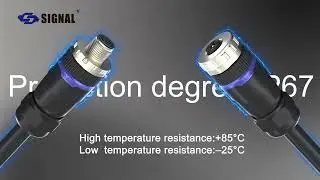 SIGNAL M12 E-Coding Plastic Assembly Connector Overview