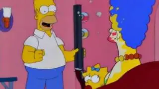 Schminke flinte - Homers Erfindung