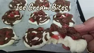 Strawberry Ice Cream Bites By Flavour & Feast #icecream #strawberry