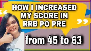 How I increased My score in RRB PO PRE 😃 | Mock में score नहीं बढ़ रहा ? 😥 #rrbpo #thatcoolvibe