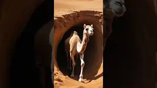 Brave Rescue Team Saves Trapped Camel with Helicopter in a High-Stakes Mission🐫🚁🛟⛑️#animals #camel
