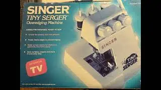 Singer Tiny Serger Instruction Manual TS380A -  Overedging Machine