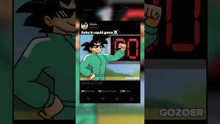Goku in squid game☠️ #shorts #anime #trending
