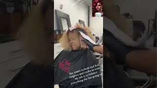 Она хотела объемную стрижку боб-боб в стиле блондин #africanamericanhair