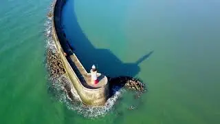 Newhaven  Beach/Port Drone Footage 1/1/2019