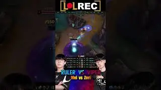 HLE Viper vs GEN Ruler - Viper ZERI vs Ruler MEL ADC #shorts #1v1lol #highlights #lck