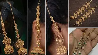 Ear Chain Designs😍Latest Ear Chain Designs With Jhumka|New Model Matilu Design|Jhumka With Ear Chain