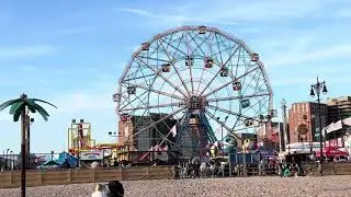 Luna Park in Coney Island #brooklyn #nyc #usa #travel #amusementpark #viral #trending #fyp 