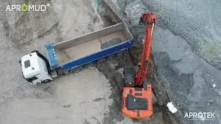 Assèchement, transport et valorisation de boues diverses avec le super-asséchant écologique APROMUD®