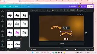 ~Transform Your Designs: Learn the Art of Curved Text on Canvas in Minutes! ⏱️ | Easy Tutorial