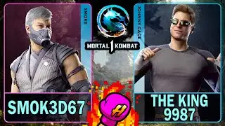 MK1 Smok3d67 (SMOKE) VS The King9987 (JOHNNY CAGE)🥊Mortal Kombat 1🥊4K 60ᶠᵖˢ