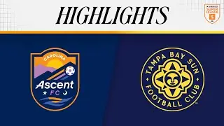9.6.2025 | Carolina Ascent FC vs. Tampa Bay Sun FC - Game Highlights