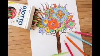 C&oacute;mo colorear un mandala con l&aacute;pices de colores Giotto Colors 3.0