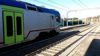 Incrocio tra TAF N.048 e ETR521.067 Rock alla stazione di Olgiata FL3!!!
