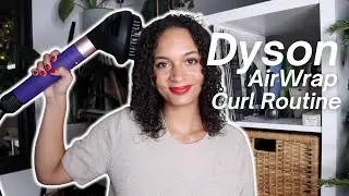 Dyson Airwrap Curl Routine using the Diffuser Attachment