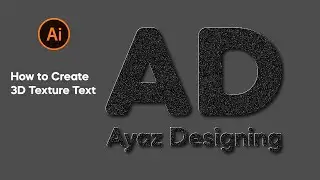 How to Create 3D Texture Text in illustrator | Adobe illustrator cc Tutorial
