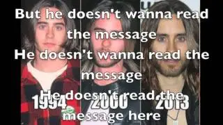 30 seconds to Mars . From Yesterday lyrics with pics