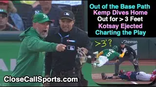 E153 - Adam Hamari Ejects Mark Kotsay After Tony Kemp Called Out of the Base Path on Athletic Play