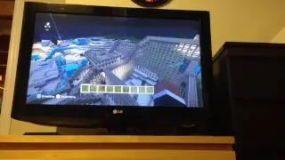 Minecraft wooden rollercoaster!!!